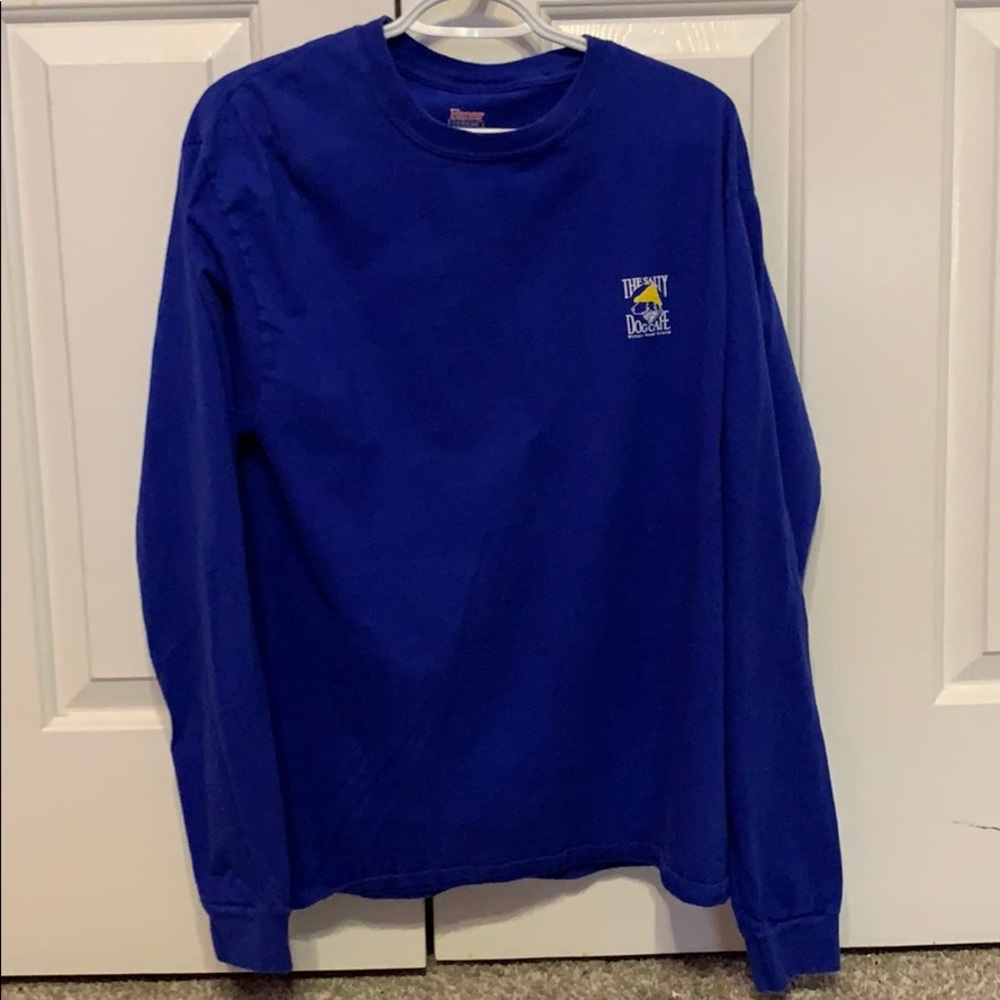 Long sleeve blue the salty dog shirt